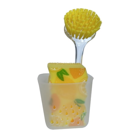 Brightbox Yellow 3-Count Sink Caddy