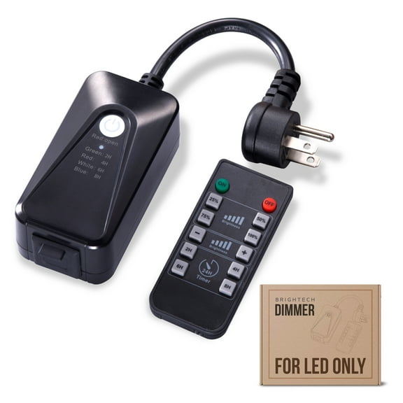 Brightech String Light Dimmer with Remote Control, Max Power 150W, Commercial Grade Water Resistant for Outdoor Lights