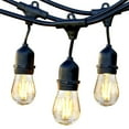 thumbnail image 1 of Brightech Ambience Pro LED Outdoor String Lights 24 ft, Waterproof Shatterproof Dimmable 2W Edison Bulbs for Patio, Porch, Backyard, 2500K Warm White, 1 of 8