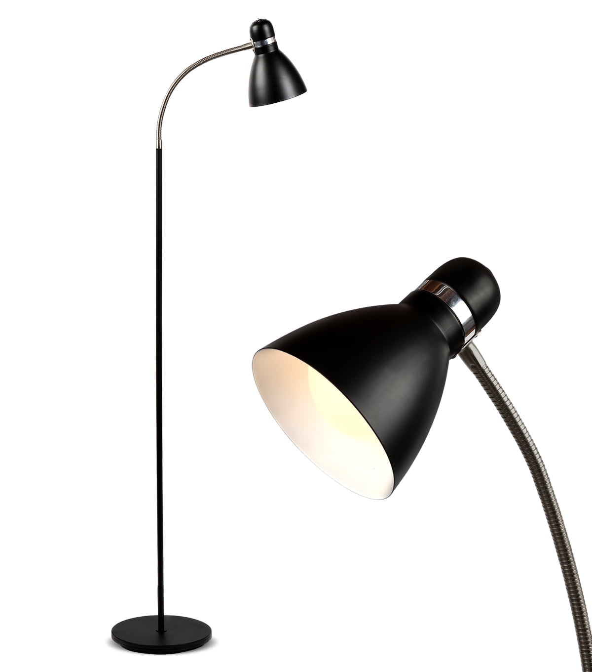 Avery 63" Black Metal Adjustable LED Floor Lamp