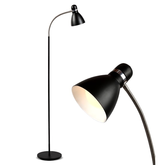 Brightech Avery 63 in. Black LED Modern Contemporary Floor Lamp With Dimmable Light