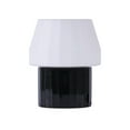 thumbnail image 1 of Brightech Duke 9" Ceramic LED Desk Lamp With Glossy Black Base and White Shade, 1 of 4