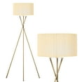 thumbnail image 1 of Brightech Jaxon 60" LED Tripod Floor Lamp with Pleated White Shade, 1 of 11
