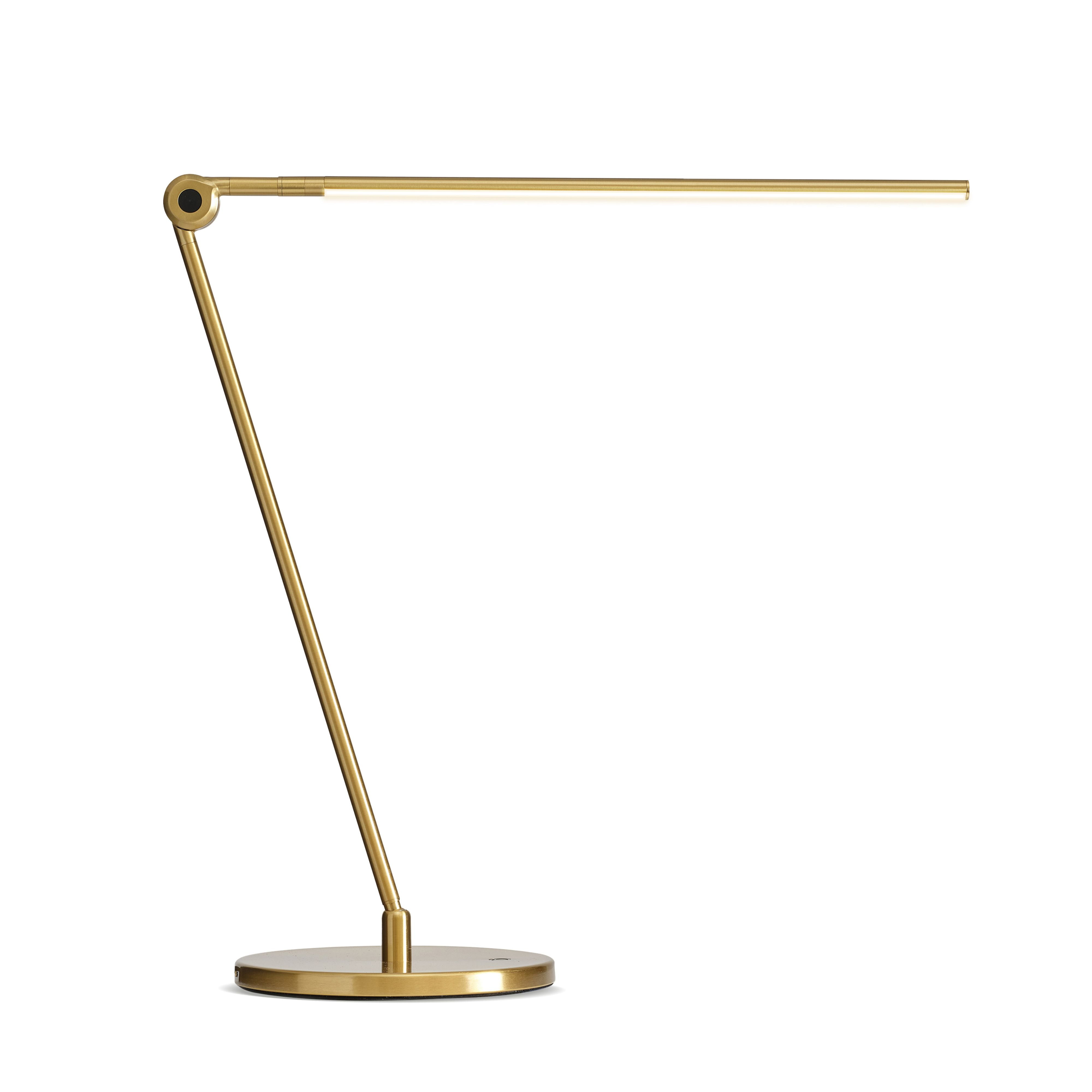 Brass Adjustable Touch Sensor LED Desk Lamp