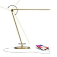 thumbnail image 1 of Brightech Libra 20" LED Table Lamp - Contemporary Minimalist Standing Lamp - Adjustable Pivoting LED Head with Built-in Dimmer and Color Changing LED - Brass, 1 of 11