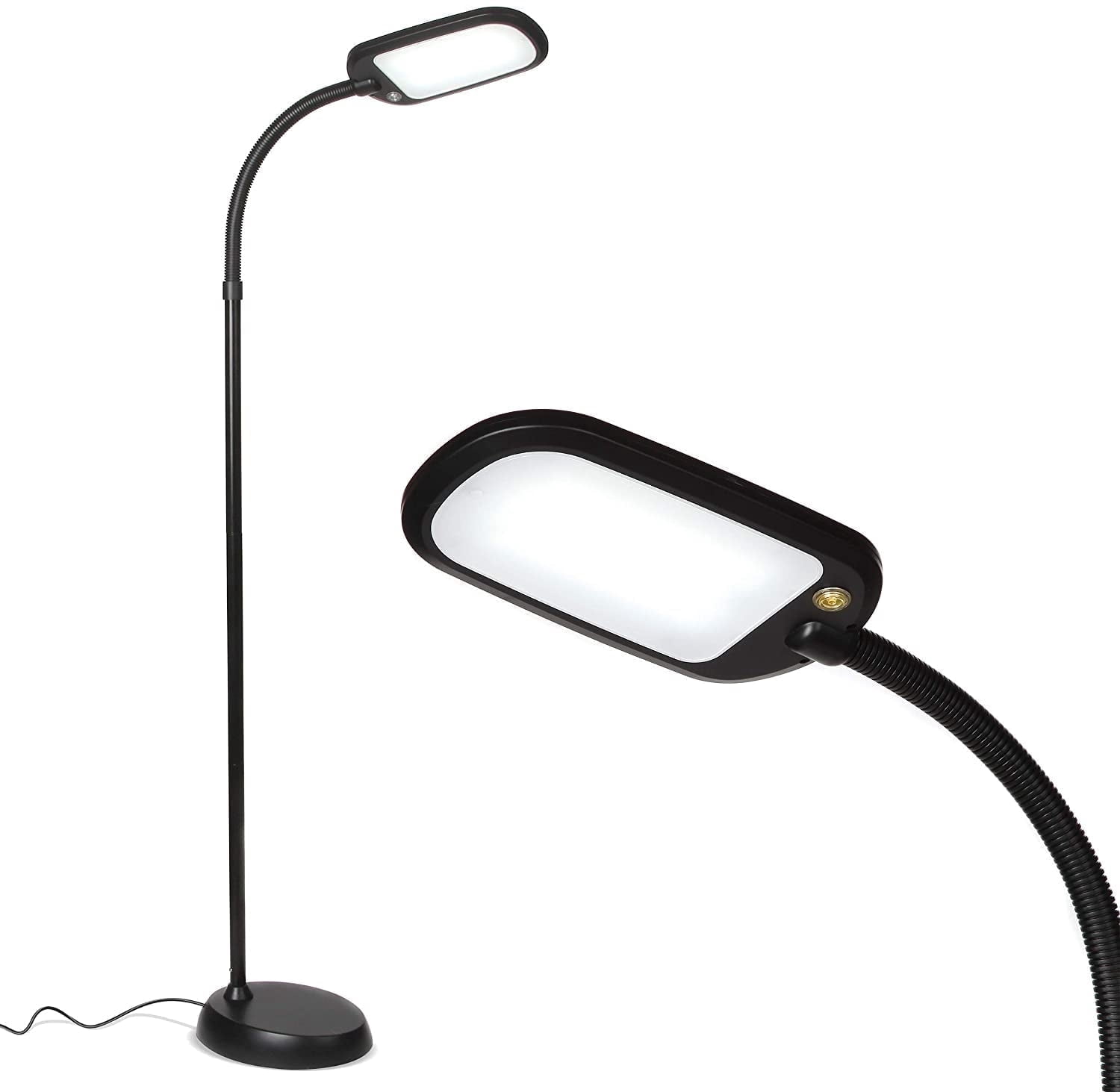 Brightech LitespanSlim 55 in. Brown LED Floor Lamp