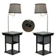thumbnail image 1 of Brightech Madison Table with Lamp Set of 2 - Desk Lamp with Wireless Charging Pad & USB Port, Bedside Reading Lamp, Nightstand Lamp with LED Bulb - Classic Black, 1 of 6