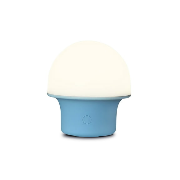 Brightech Portobello Portable LED Table Lamp – Dimmable Rechargeable Mushroom Light for Indoor/Outdoor Use with Dome Shade