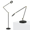 thumbnail image 1 of Brightech Sage 2-in-1 Craft Floor and Table Lamp – Adjustable Pole Reading and Task Lighting for Living Room, Office, Bedroom – Over the Couch 360 Degree Rotatable Head - Black, 1 of 9