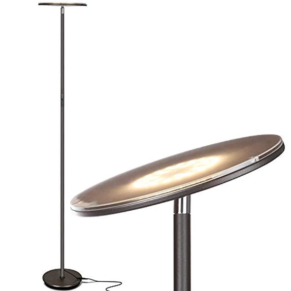 Brightech Sky Flux The Very Bright LED Torchiere Floor Lamp for Your ...