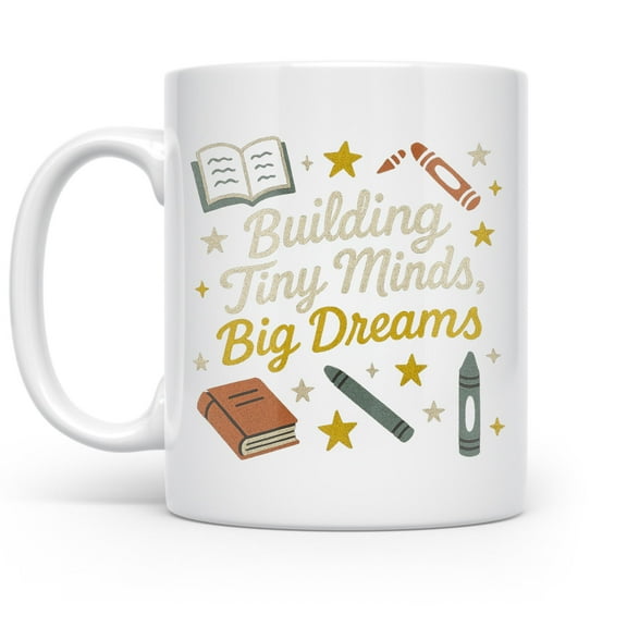 Teacher 11 oz Coffee Mug - Brighten Classroom Moments White Ceramic Gift