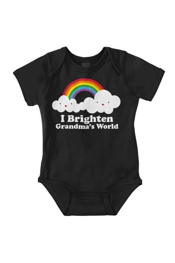 Brighten Grandmas World Cute Rainbow Bodysuit Jumper Girls Infant Baby Brisco Brands 12M