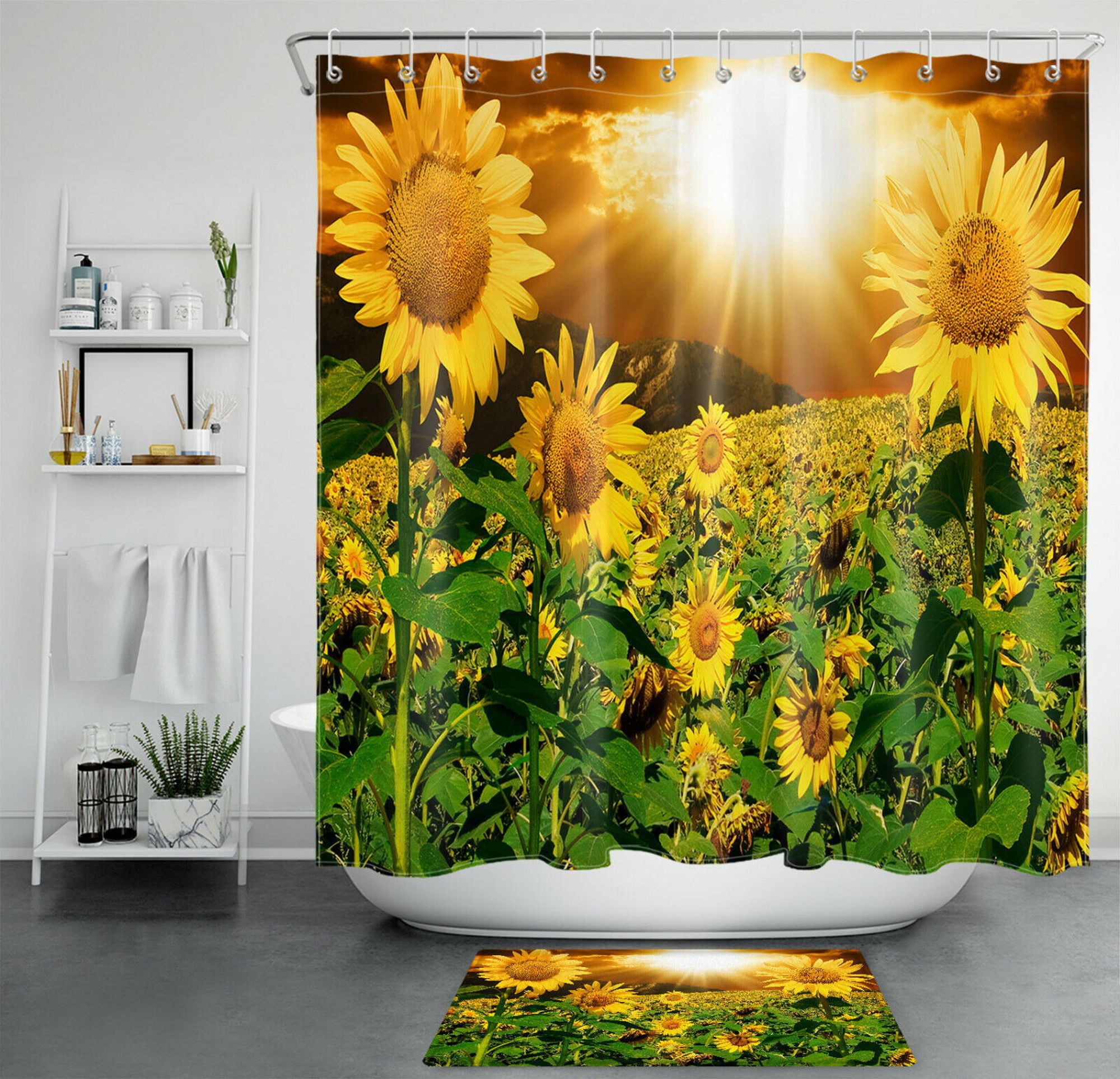 Brighten Up Your Shower Experience with the Vibrant Sunflower Bath Set