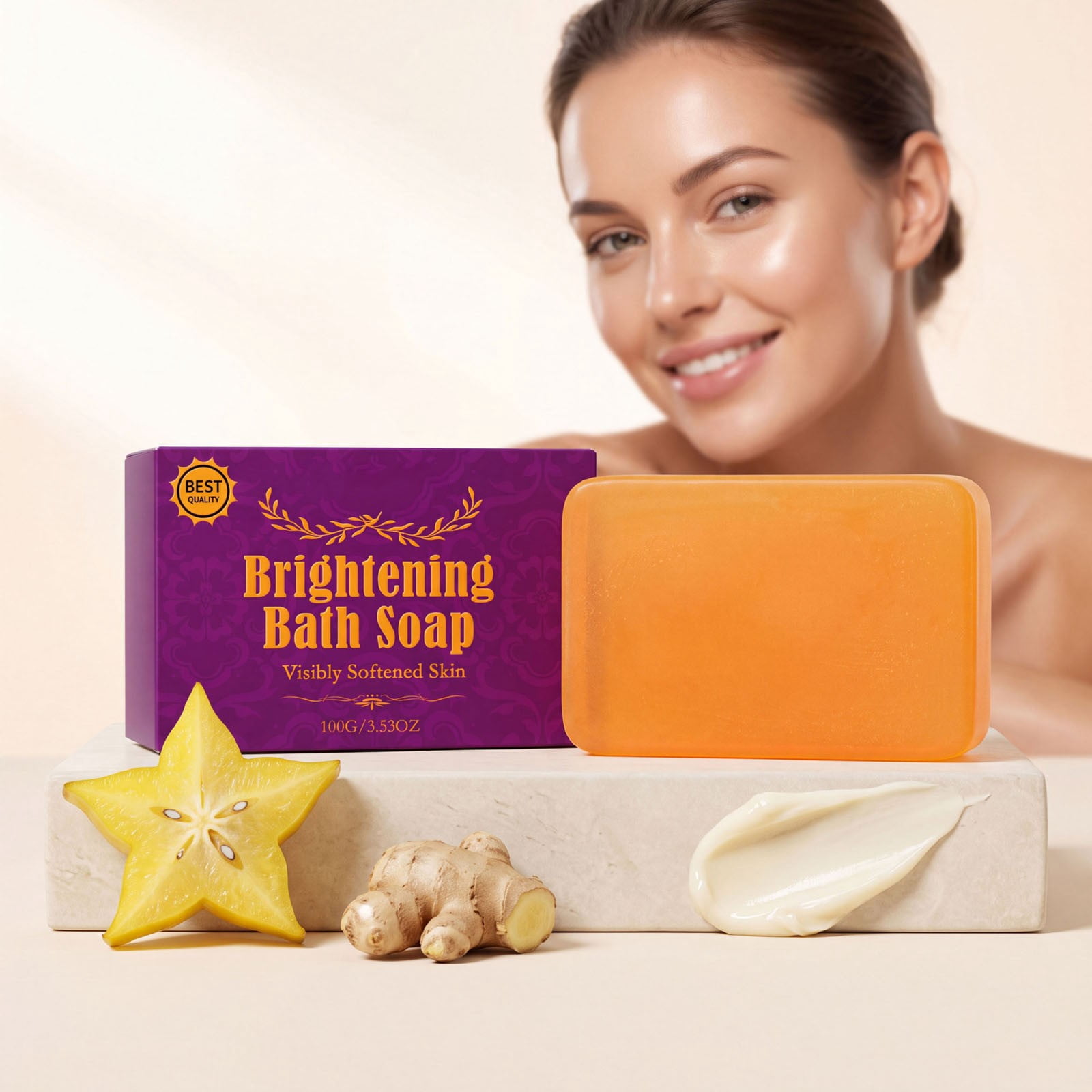 best glutathione skin whitening soap Glamveda Lightening & With Kojic Acid Works For Dark Spots Acne Scars & Hyperpigmentation Nourishing Soap For Radiant & Soft Skin (Pack Of 2) Koji White Kojic Acid &
