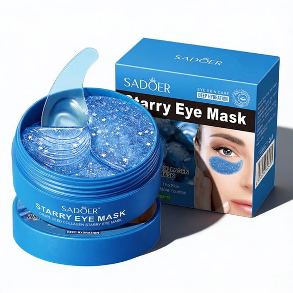 MTUYELI Under Eye Patches, 30 Pairs, Hyaluronic Acid for Dark Circles, Puffy Eyes, Hydrating, Anti-Wrinkle