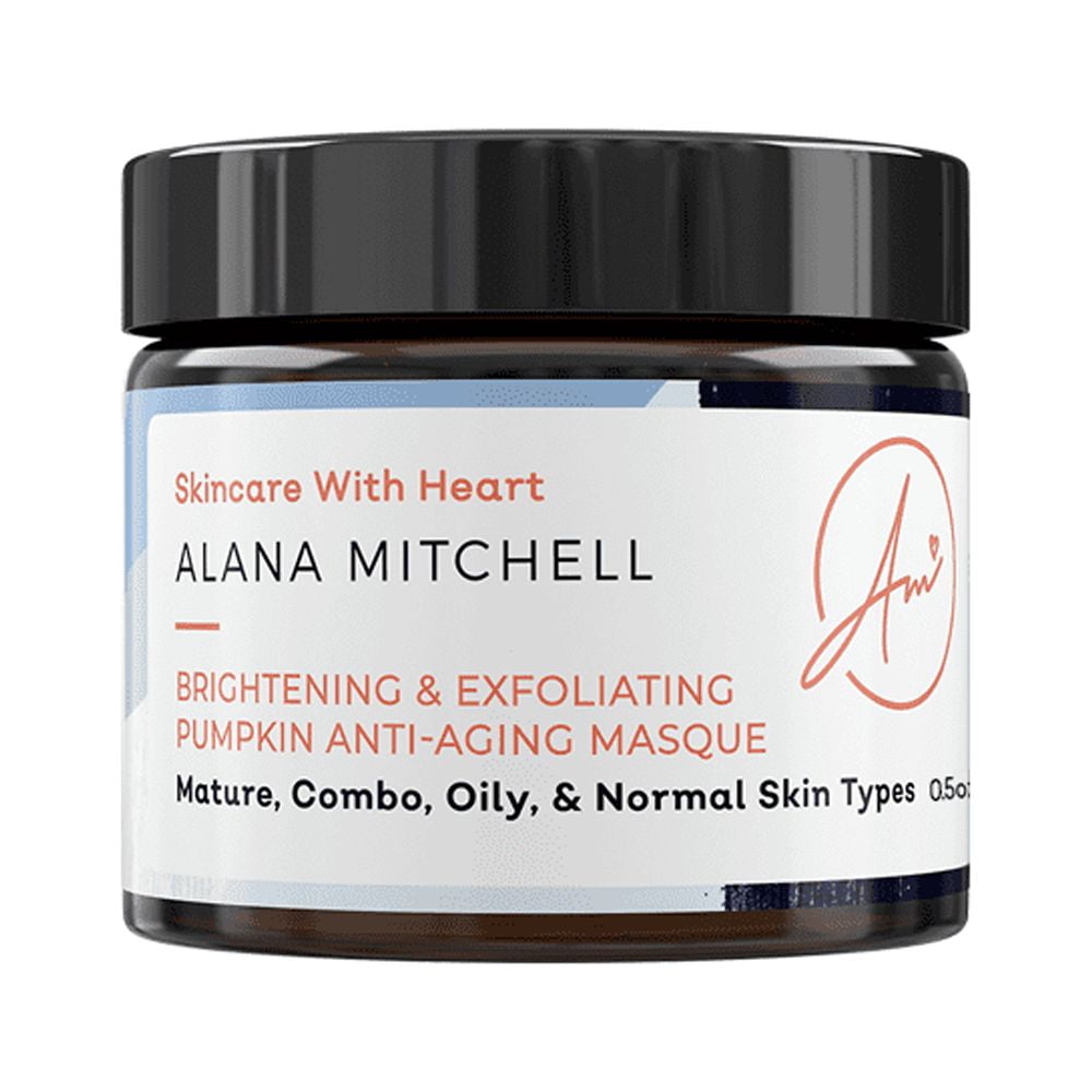 Brightening Pumpkin Enzyme Face Mask 2oz W/Glycolic Acid, Lactic and