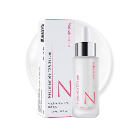 Nutralessece Brightening Serum - 10% Niacinamide 4% Tranexamic Acid Alpha Arbutin Serum for Dark Spots, Even Skin Tone, Liquid, 1 Fl oz