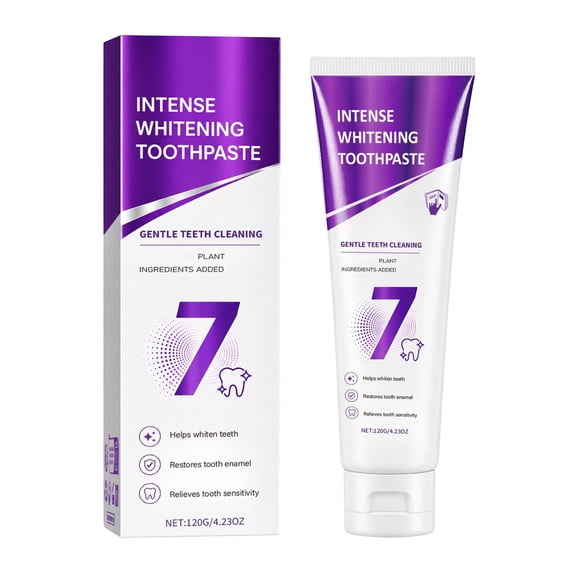 Brightening Toothpaste for Sensitive Gums - 120g Freshens Breath Prevents Tooth Decay and Cavities Clean Teeth - Gentle Enamel Safe Formula for Daily Oral Care at Home