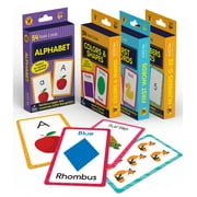 Brighter Child 4-Pack Early Learning Flash Card Bundle Grade PK-1 (216 cards)