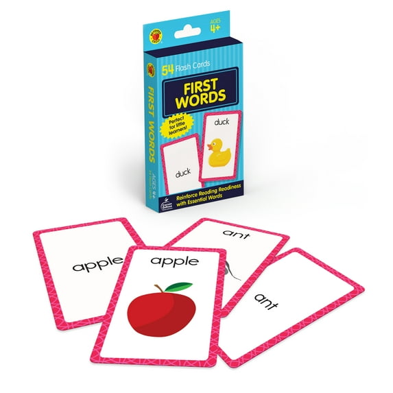 Brighter Child First Words Flash Cards Grade PK-1 (54 cards)