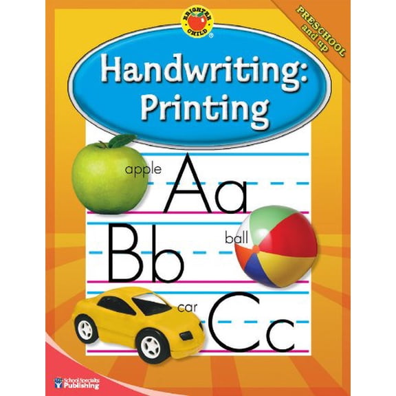 Pre-Owned Handwriting: Printing, Grades Preschool - 1 (Brighter Child Workbooks) (Paperback) 076967559X 9780769675596
