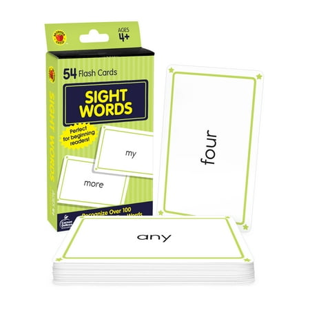 Brighter Child Sight Words Flash Cards Grade PK-2 (54 cards)