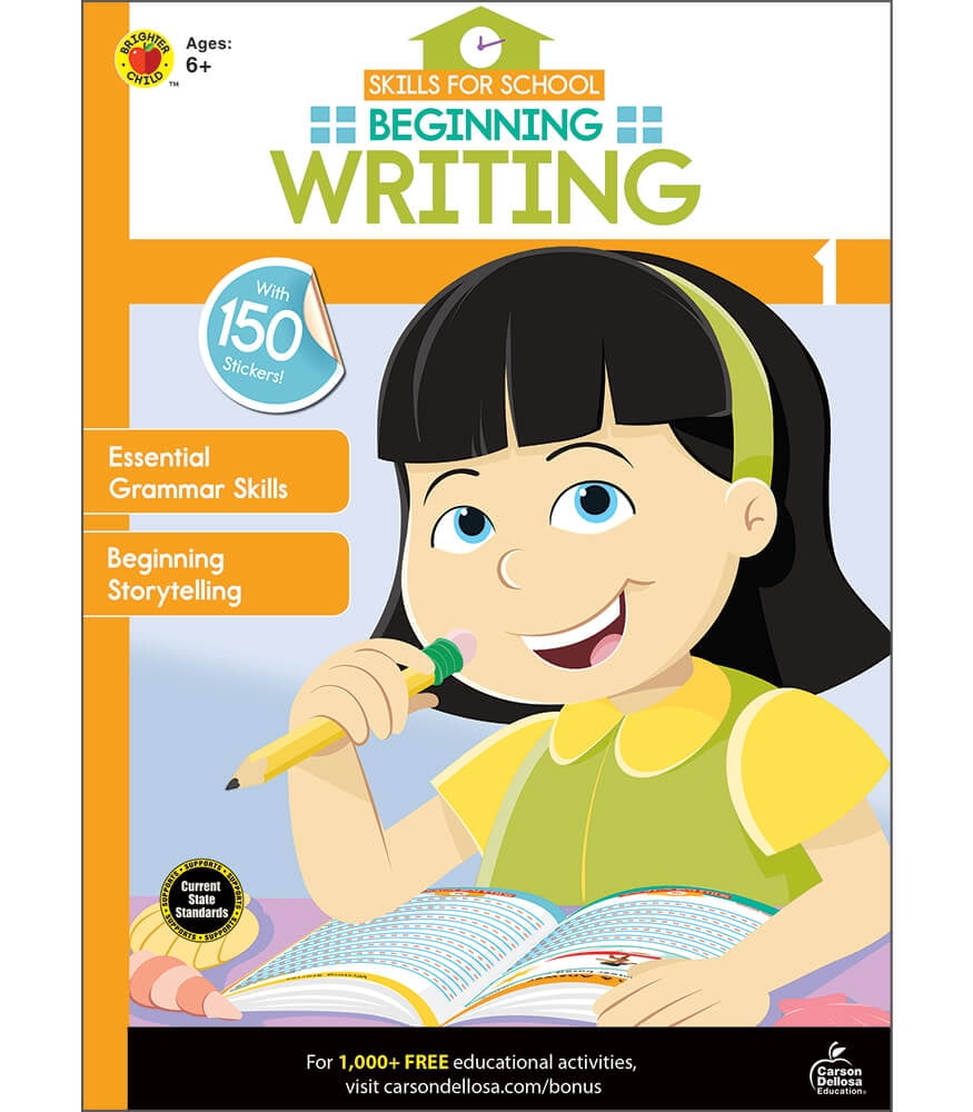 Brighter Child Skills for School Beginning Writing Activity Book Grade ...