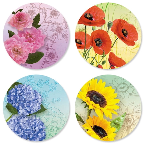 Brighter Tomorrows Seals - Set of 24 Envelope Seals, 1 1/2 Inch Diameter