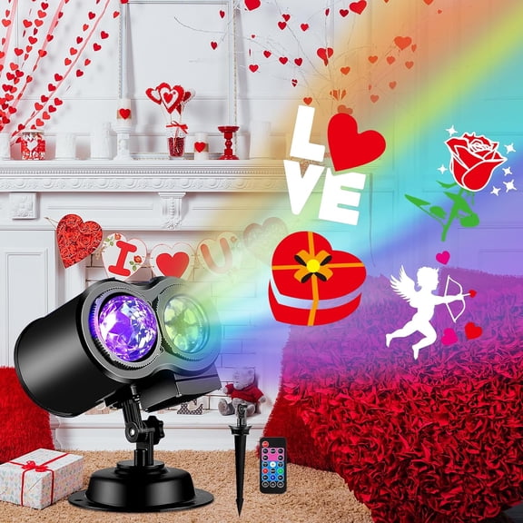 Brighter Valentines Day Lights Projector,2026 Upgrade Holiday Projectors with 19HD Slides (Ocean Wave & Patterns), Weatherproof Christmas,Halloween Projector,Easter Decorations for Light Show