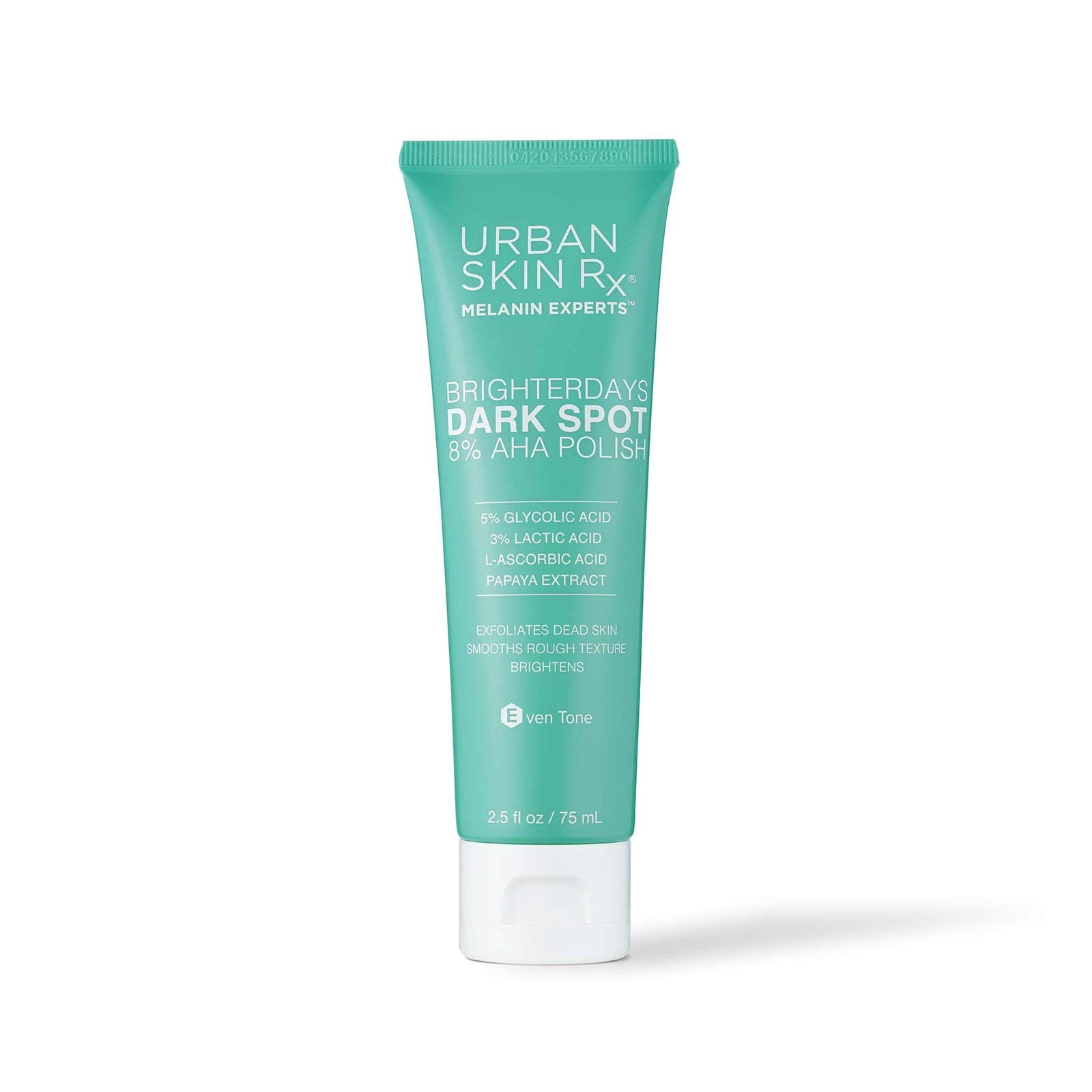 BrighterDays Dark Spot Facial Scrub + Treatment Mask, USRx, Exfoliate, Smooth and Brighten the Look of Uneven Skin Tone, 8% Alpha Hydroxy Acids, Formulated with Glycolic and Lactic Acid, 2.5 Oz C14