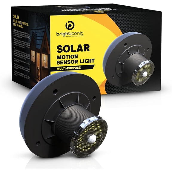 Brighticonic Solar Lights for Dog House, Chicken Coop, Outhouse, Portable Toilet, and Shed