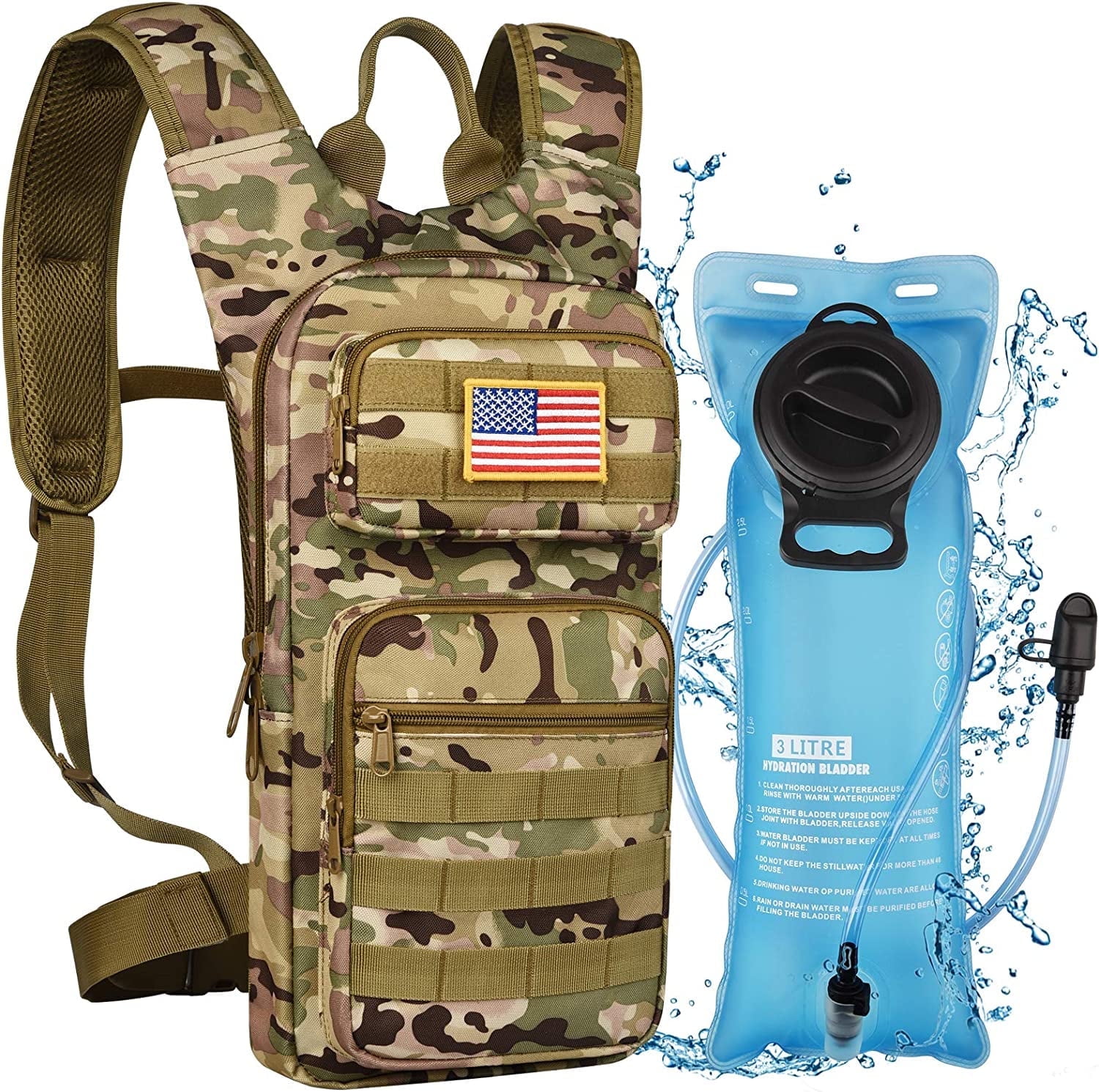 Brightify 17L Hydration Backpack with 3L TPU Water Bahrain Ubuy