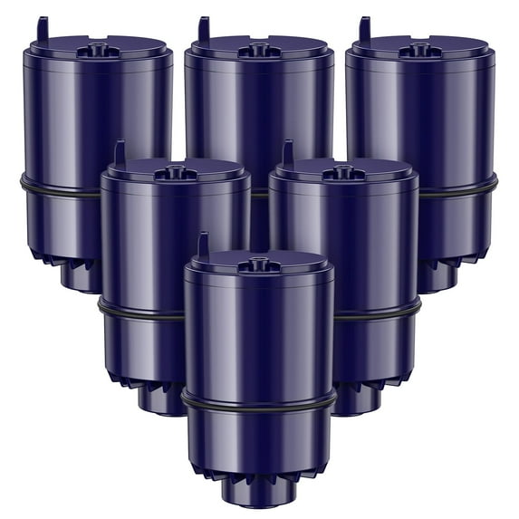 Brightify 6 Packs Water Faucet Replacements for Pur Filter RF-3375, RF-9999, Faucet Water Filter Replacements for FM-2500, FM-3700, FM-2000B, PFM150W, PFM350V, PFM400H, FM 3333B, Pur-0A1, Blue