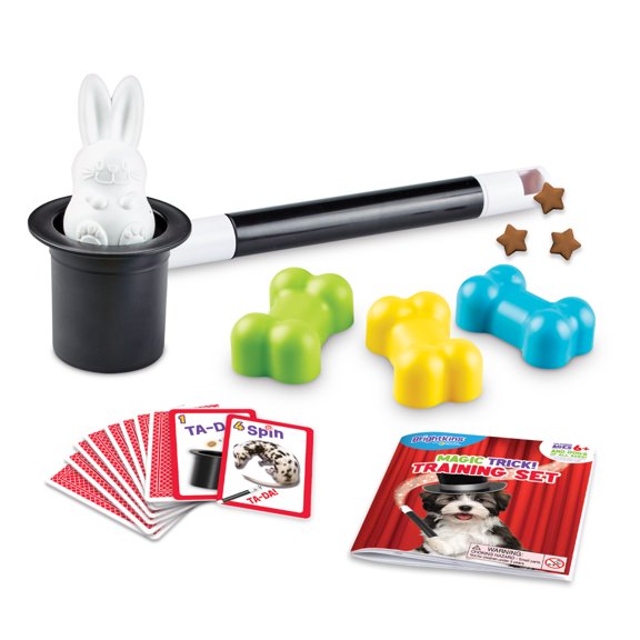 Brightkins Magic Trick Training Set Dog Toy with Interactive Enrichment Games, 17-Pieces