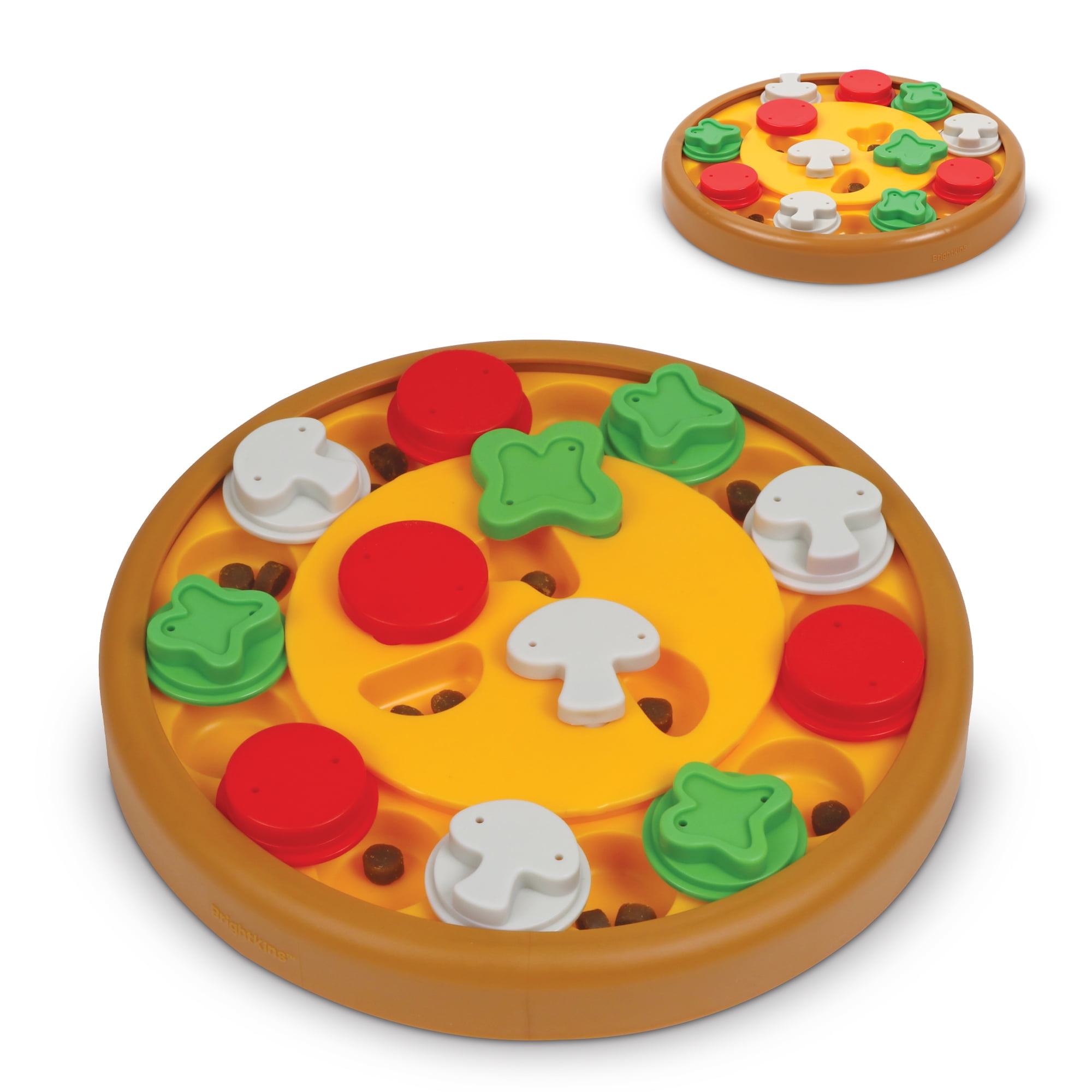 Brightkins Pizza Party! Dog Treat Puzzle Dog Chew Toy Dog Jigsaw