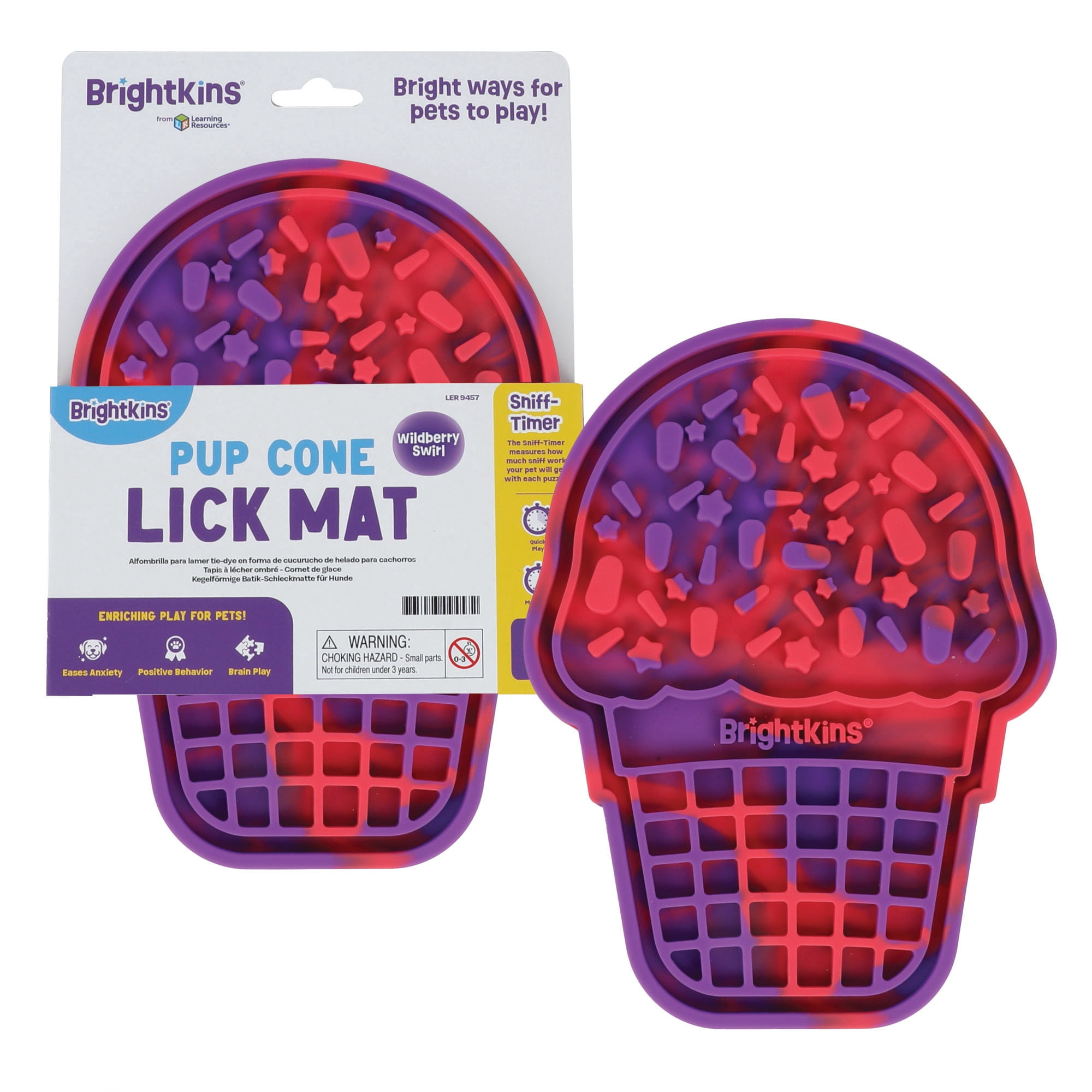 Brightkins  Pup Cone Lick Mat, Enrichment  and Interactive Dog Toys