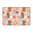 thumbnail image 1 of Brightly Colored Conch Shaggy Area Rug, Rugs for Living Room Bedroom Non Slip Door Mat Indoor Carpet Machine Washable Nursery Home Decor Floor Mats for Entryway 60x39in-#, 1 of 5