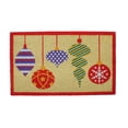 thumbnail image 1 of Brightly Colored Mixed Christmas Ornaments Outdoor Mat 30 x 18, 1 of 3