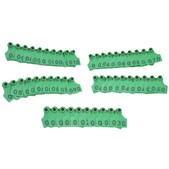 Brightly Colored Numbered Ear Tags, 100 Pack For Livestock Tracking  Theft Prevention