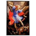 thumbnail image 1 of Brightly Colored St. Michael Picture with Large Wings in Square Shape, 1 of 2