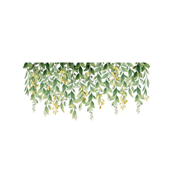 Brightly Colored Wall Stickers of Plants and Butterflies for Kids Rooms