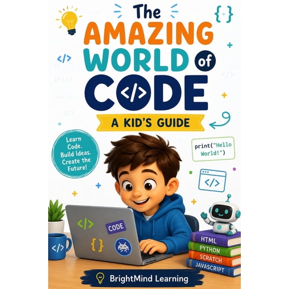 Brightmind Learning The Amazing World of Code: A Kid's Guide to Coding, Scratch, Python, and Robotics, Book 3, (Paperback)