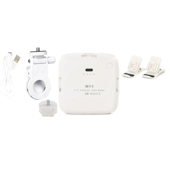 Brightness Adjustable Light with Clip 3000-9900K Selfie Light Multifunction Clip Fill Light for Photography Portable