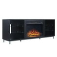 thumbnail image 1 of Brighton 60" Fireplace with Glass Shelves and Media Wire Management, 1 of 11