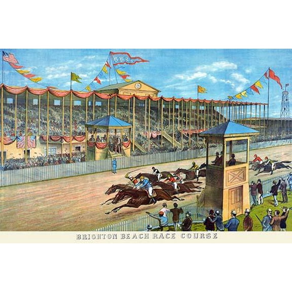 Brighton Beach Race Course- Fine Art Canvas Print (20" x 30")
