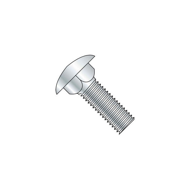 Brighton-Best 489086 Carriage Bolt 3/8 16 X 6" Round Head Steel Zinc Cr+3