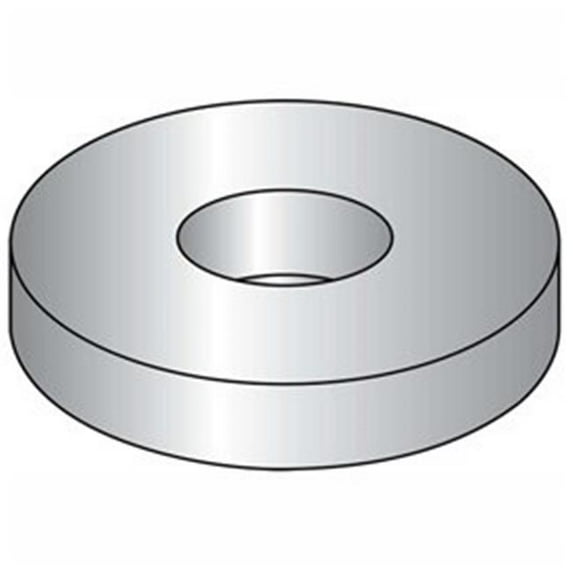 Brighton-Best B2101212 Flat Washer - 0.5 in. - Low Carbon Steel - Zinc Clear CR Plus 3 - USS - Pack of 100