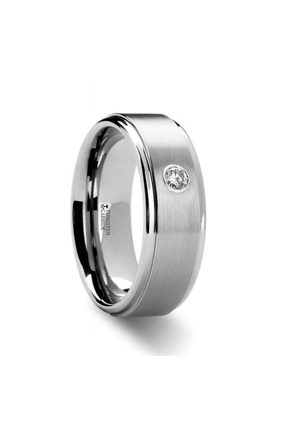 Brighton Diamond Set Tungsten Ring