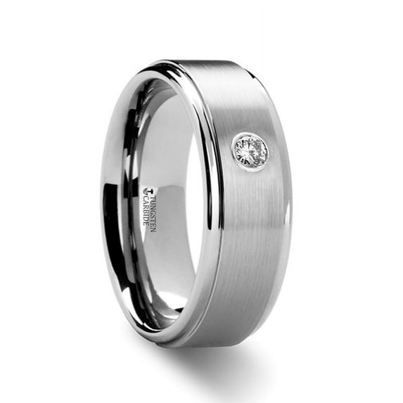 Brighton Diamond Set Tungsten Ring