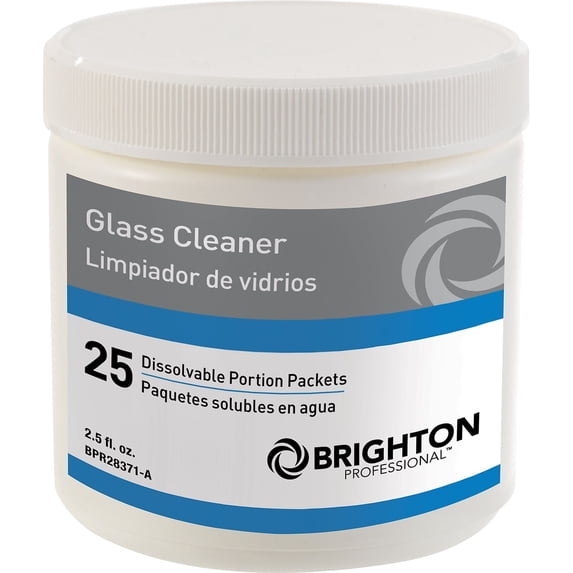 Staples Brighton Dissolvable Portion Packets - Glass Cleaner 25/Pk BPR28371-B